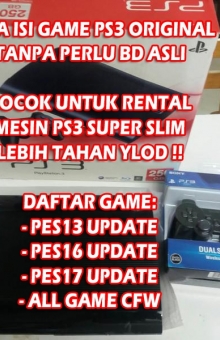 PS3 SUPERSLIM 500GB (GARANSI 2 BULAN) FULL GAME